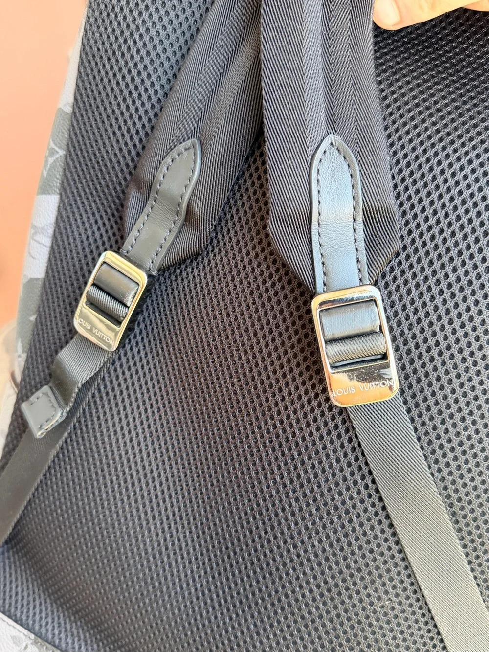 Louis Vuitton x Nigo Gray Monogram Vertical Stripe Backpack
